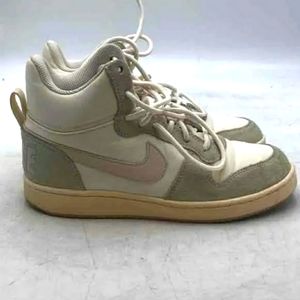 Nike Mens Unisex Court Borough Gray White Basketball Sneakers Size 7.5 Women 9